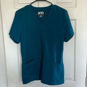 Mod Uniform Teal Scrub top size medium